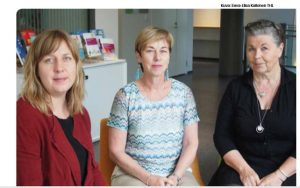 Helena Ewalds, kehittämispäällikkö; Katriina Bildjuschkin, asiantuntija; Reetta Siukola, kehittämispäällikkö