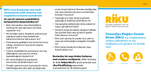 Esikatselukuva turkinkielisestä palveluesitteestä