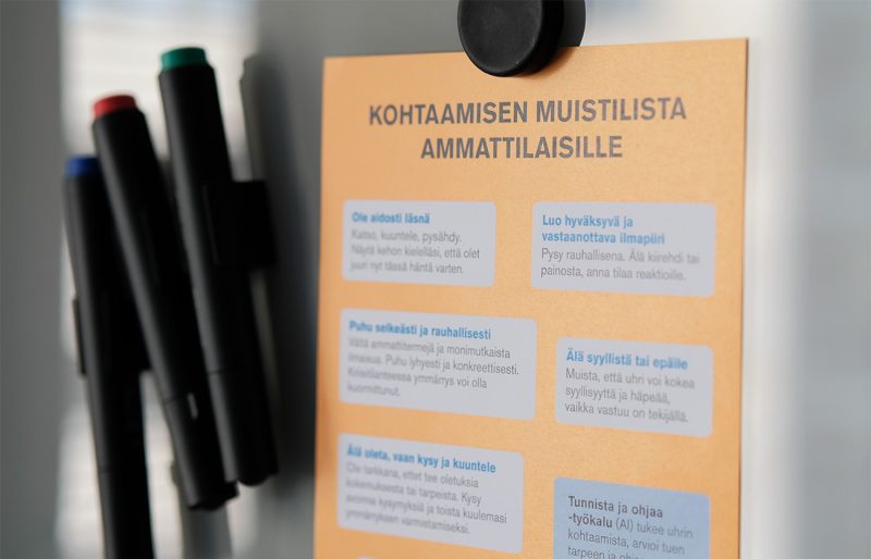Rikoksen uhrin kohtaaminen: ammattilaisen muistilista
